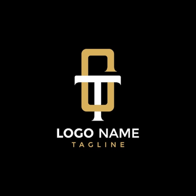 Premium and elegant initial TG or GT logotype concept