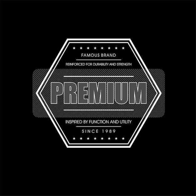 Vector premium famous brand simple vintage fashion