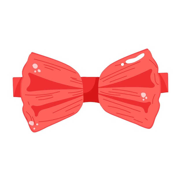 Vector premium flat sticker icon of bow tie