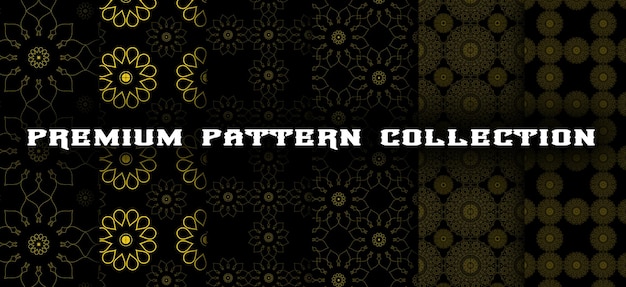 Premium gold pattern set for a luxurious background