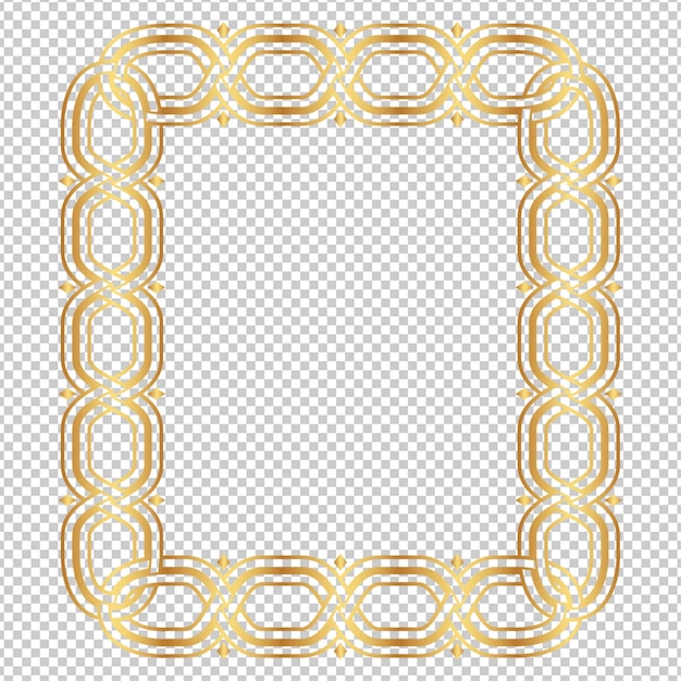 Premium golden ornament frame and fullly editable in AdobeIllustrator