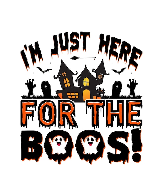 Premium Halloween Svg Vector Halloween T Shirt Design Scary Boos Horror Dark Pumpkin Witch