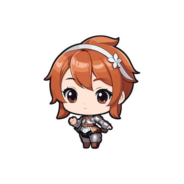 Vector premium in high quality chibi character
