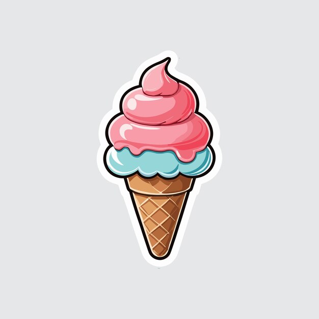 Vector premium high quality icecream sticker part 69