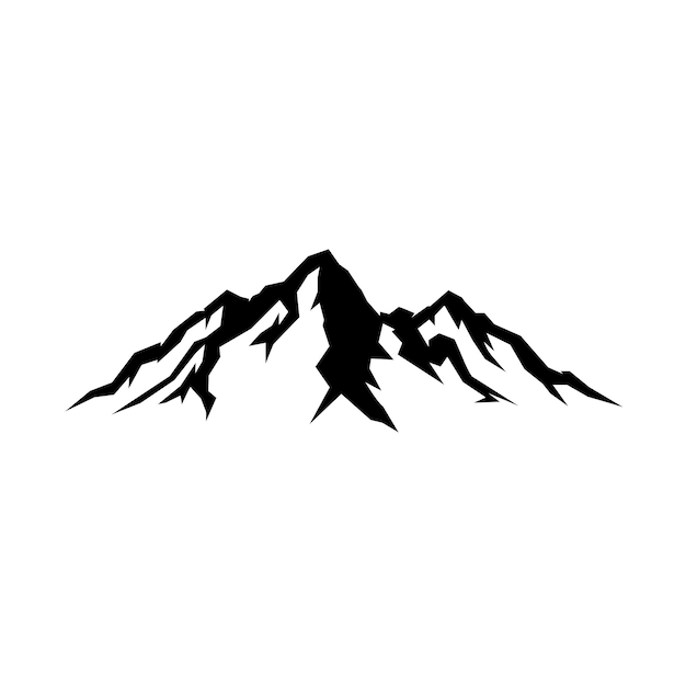 Premium Hill Peak Mountain Vector Stock Image Symbol