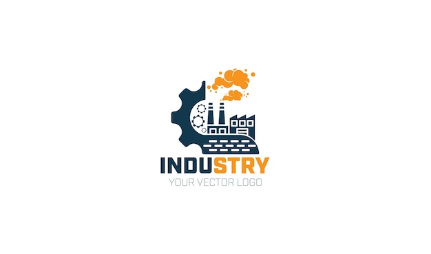 Premium industrial logo design vector template