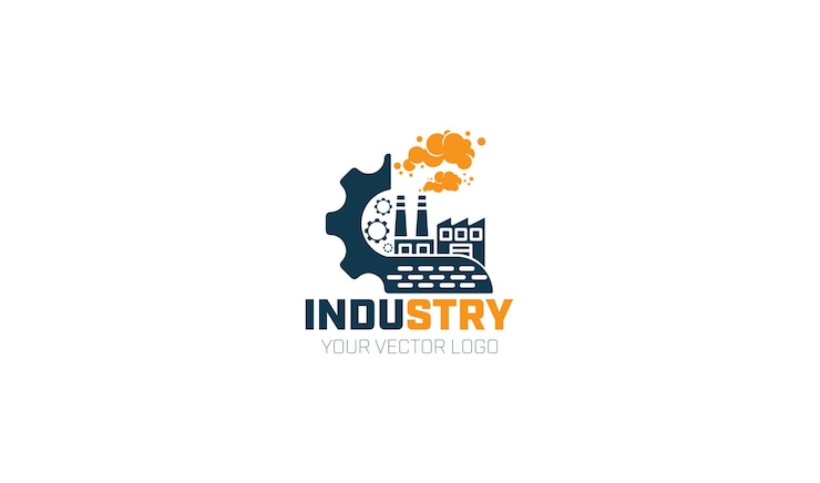 Vector premium industrial logo design vector template