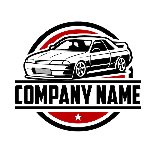 Premium Japanese Sport Car JDM Logo Template