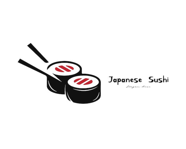 Design del logo sushi giapponese premium per ristorante giapponese e altro