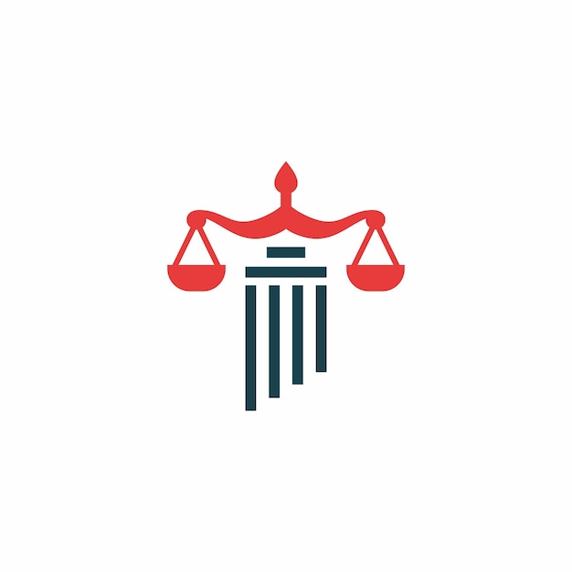 Premium justice law firm law symbol logo design