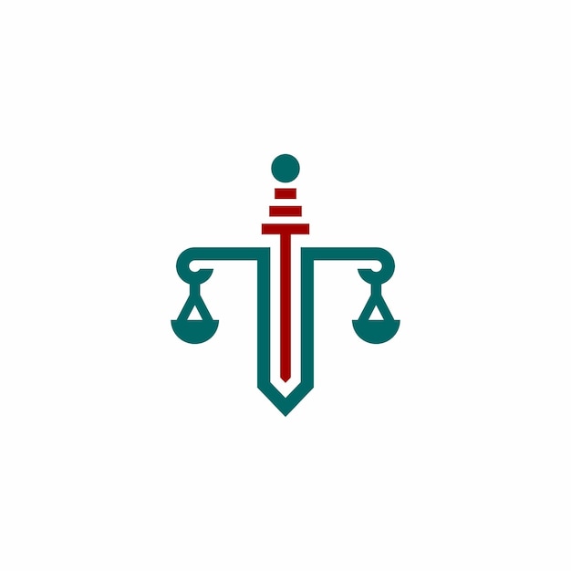 Премиум правосудие юридическая фирма закон символ дизайн логотипа