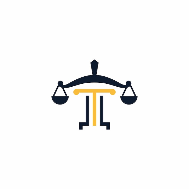 premium justitie advocatenkantoor wet symbool logo ontwerp