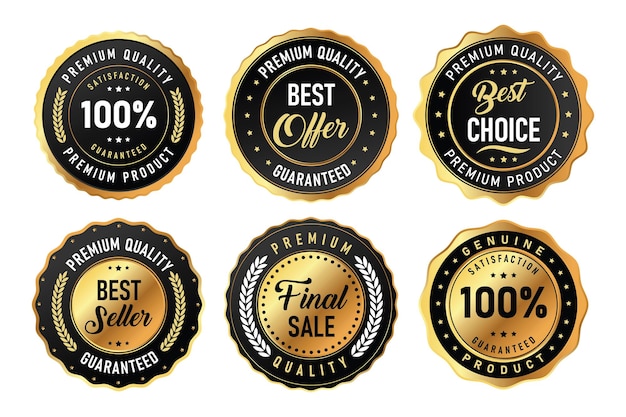 Premium kwaliteit badges en stickers met bestseller bieden keuze en tevredenheid gegarandeerde symbolen ideaal voor het merken van alle producten