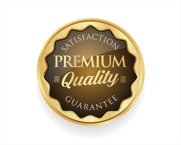 Premium kwaliteit gouden ontwerp badge vector collectie