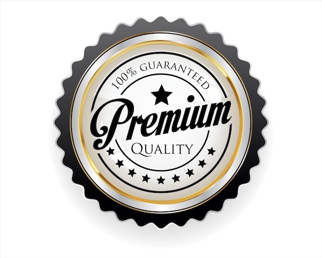 Premium kwaliteit gouden ontwerp badge vector collectie