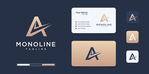 Premium letter A logoontwerp