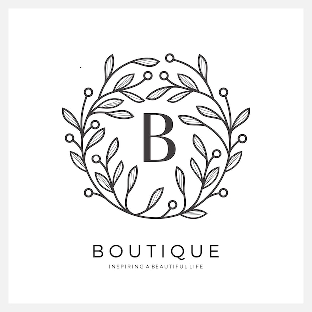 Premium letter B-logo-ontwerp voor luxe, restaurant, royalty's, boetiek, hotel, sieraden, mode