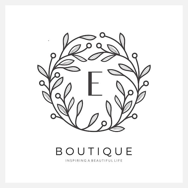 Premium letter E-logo-ontwerp voor luxe, restaurant, royalty's, boetiek, hotel, sieraden, mode
