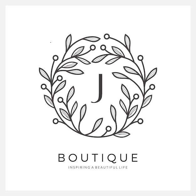 Premium letter J-logo-ontwerp voor luxe, restaurant, royalty's, boetiek, hotel, sieraden, mode