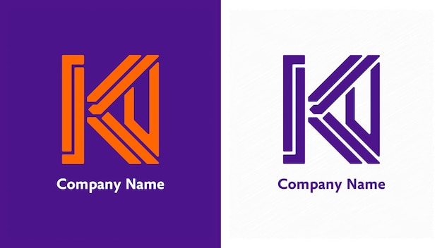 Premium letter KU logo