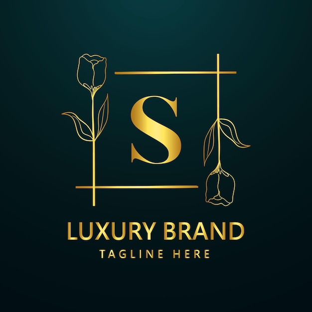 Vector premium letter s logo icon design. luxury jewelry frame gem edge logotype. beauty, fashion, spa icon