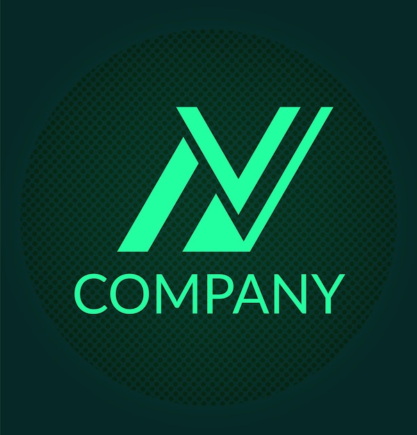 Vector premium letter a v n logo