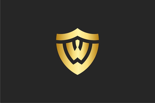 Premium letter WV logo design Luxury triangle creative monogram