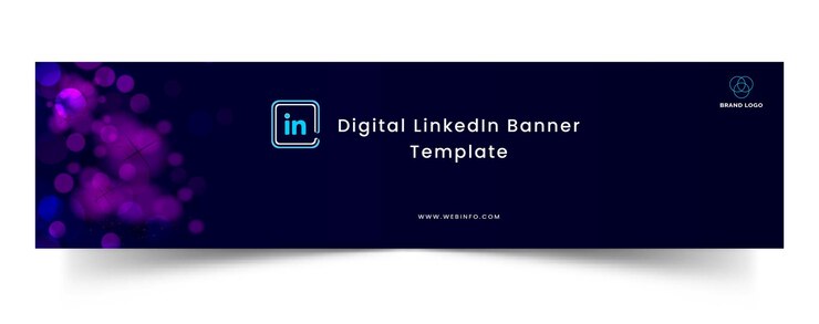Vector premium linkedin banner cover template vector minimal design