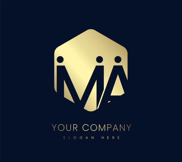 Premium LOGO creative design and Golden symbol trade mark of company and organization branding