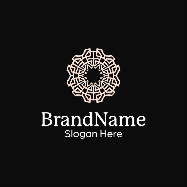 premium and luxury abstract ornamental pattern mandala modern logo