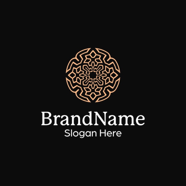 premium and luxury abstract ornamental pattern mandala modern logo