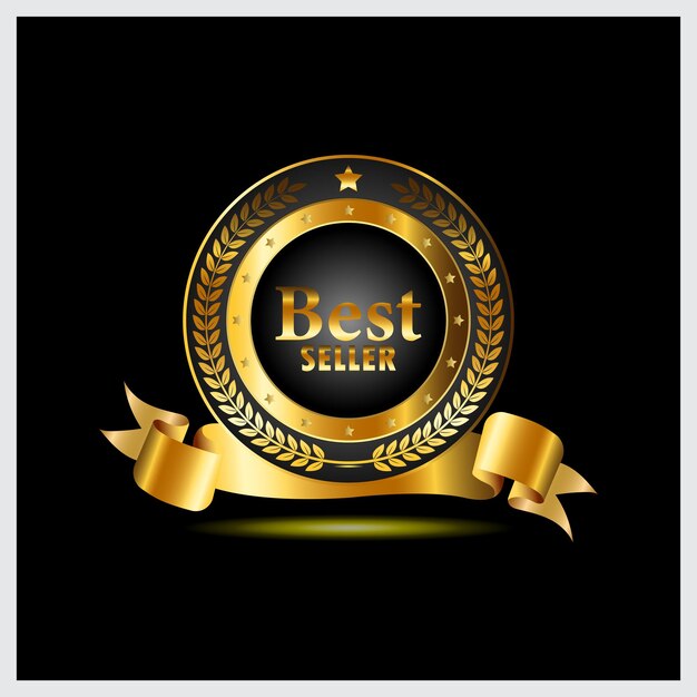 premium luxury badge quality emblem vector