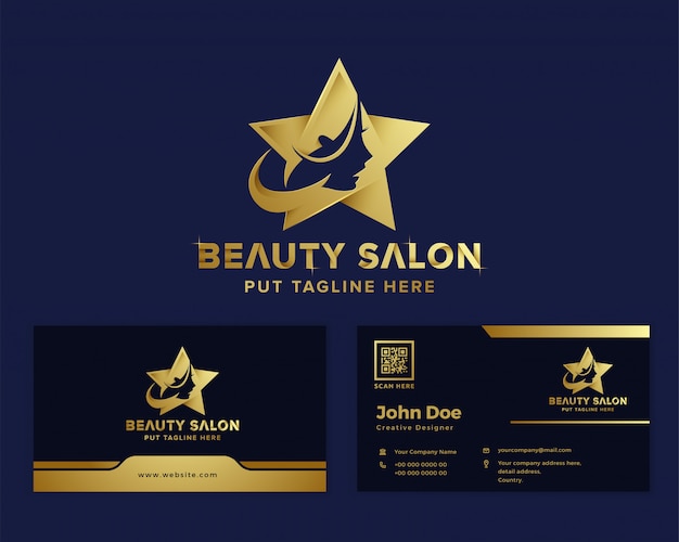 Premium luxury beauty feminine logo template