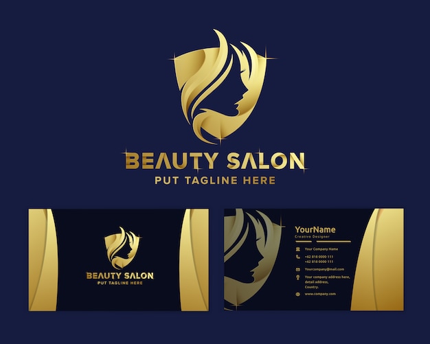 Premium luxury beauty feminine logo template