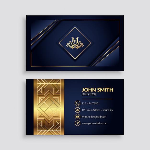 Premium luxury business card template