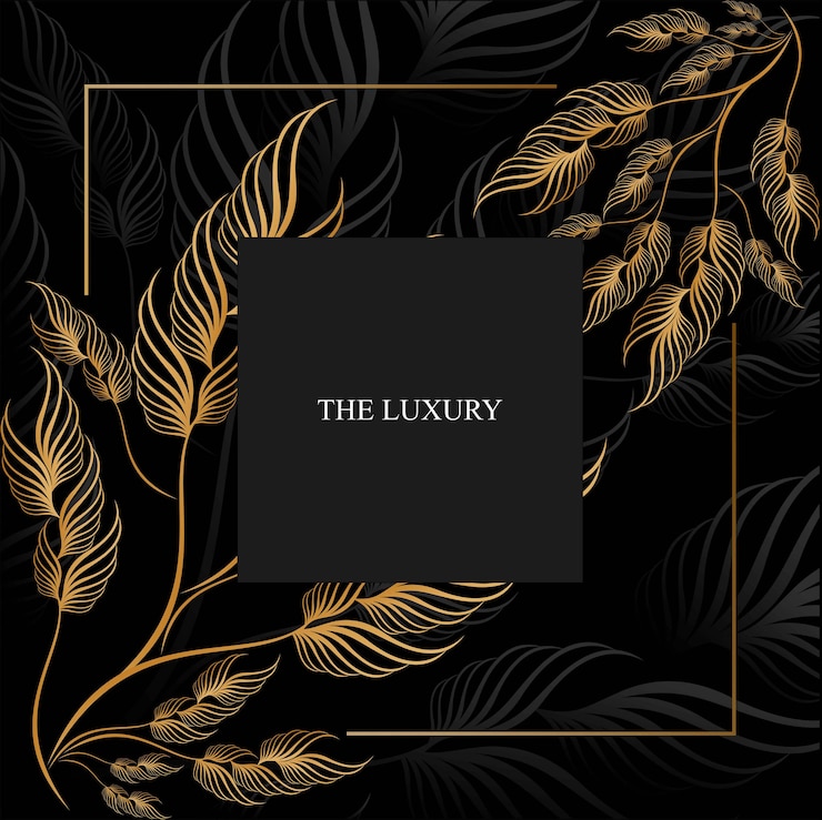 Vector premium luxury floral background