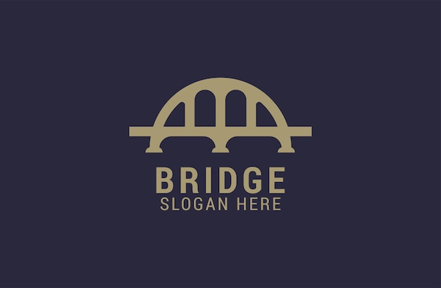 Premium luxury simple bridge logo