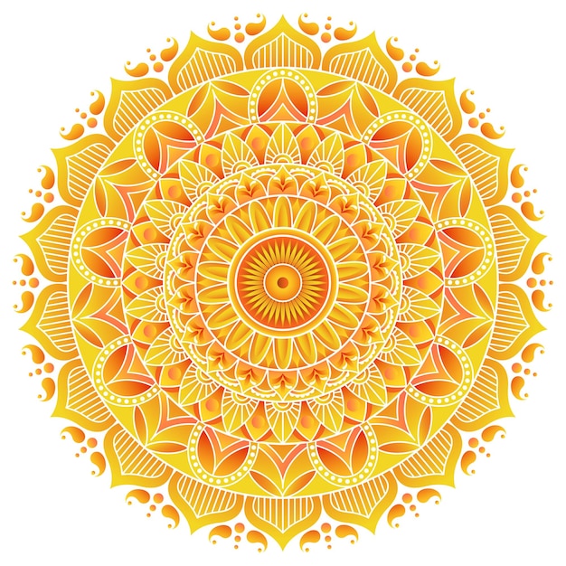 Premium mandala-ontwerp rangoli