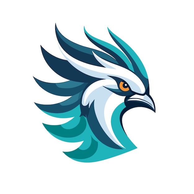 A premium mascot logo of Comoro blue pigeon with white background