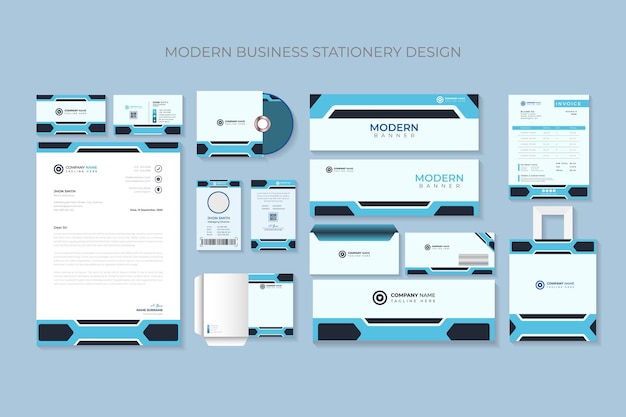 Premium modern corporate stationary item design template  vector file.