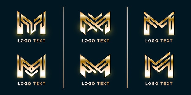 Premium Modern M logo Set