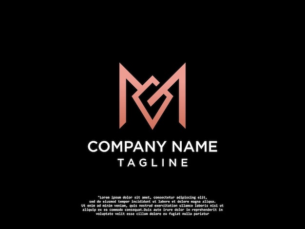 Premium monogram mg letter logo