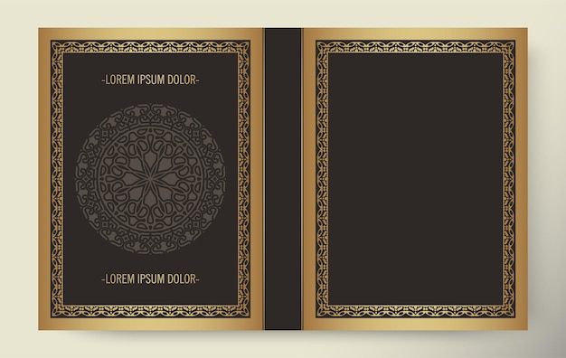 Premium ornamental book cover design