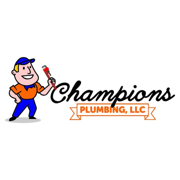 Vector premium plumber mascot logo eps
