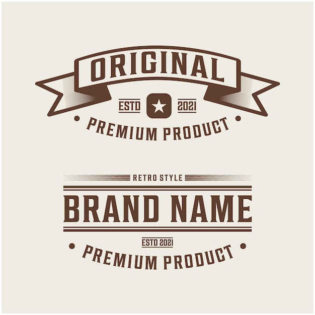 Vector premium product, originele merk premium vector