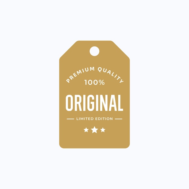 Vector premium quality badge label design template