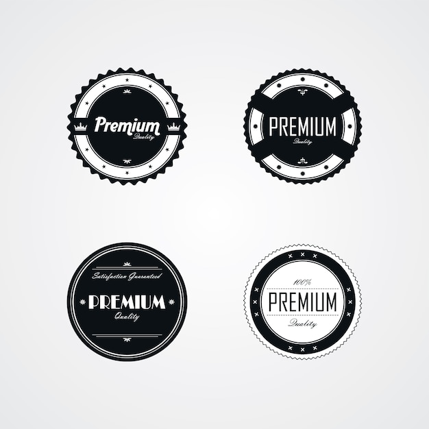 Vector premium quality badge label