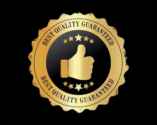 Premium quality best quality guaranteed badge