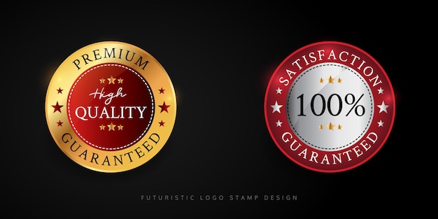 Vector premium quality logo stamp design