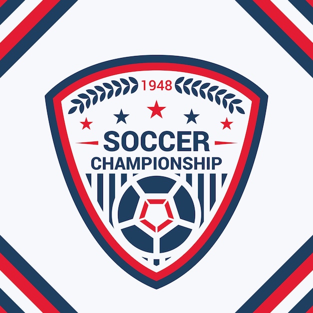 Vector premium quality soccer badge